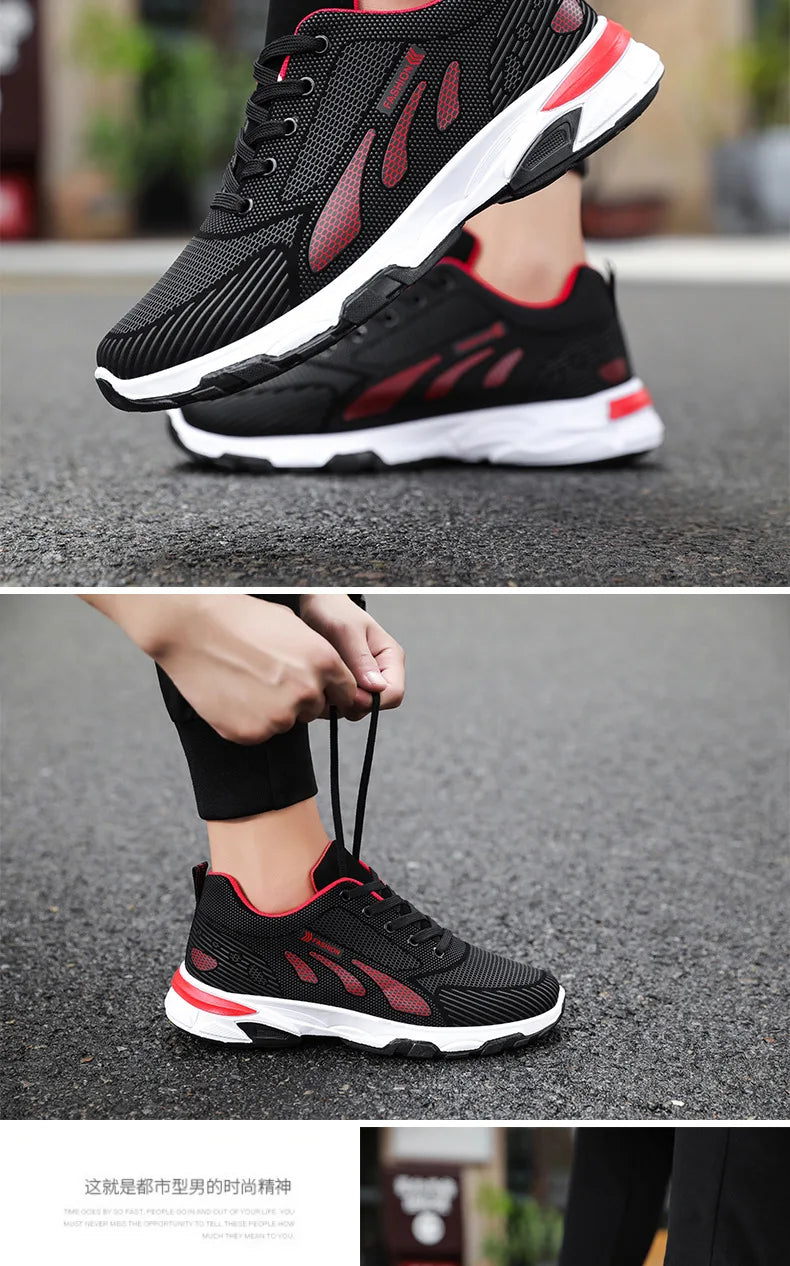 Men’s Breathable Running Sneakers – Durable & Stylish